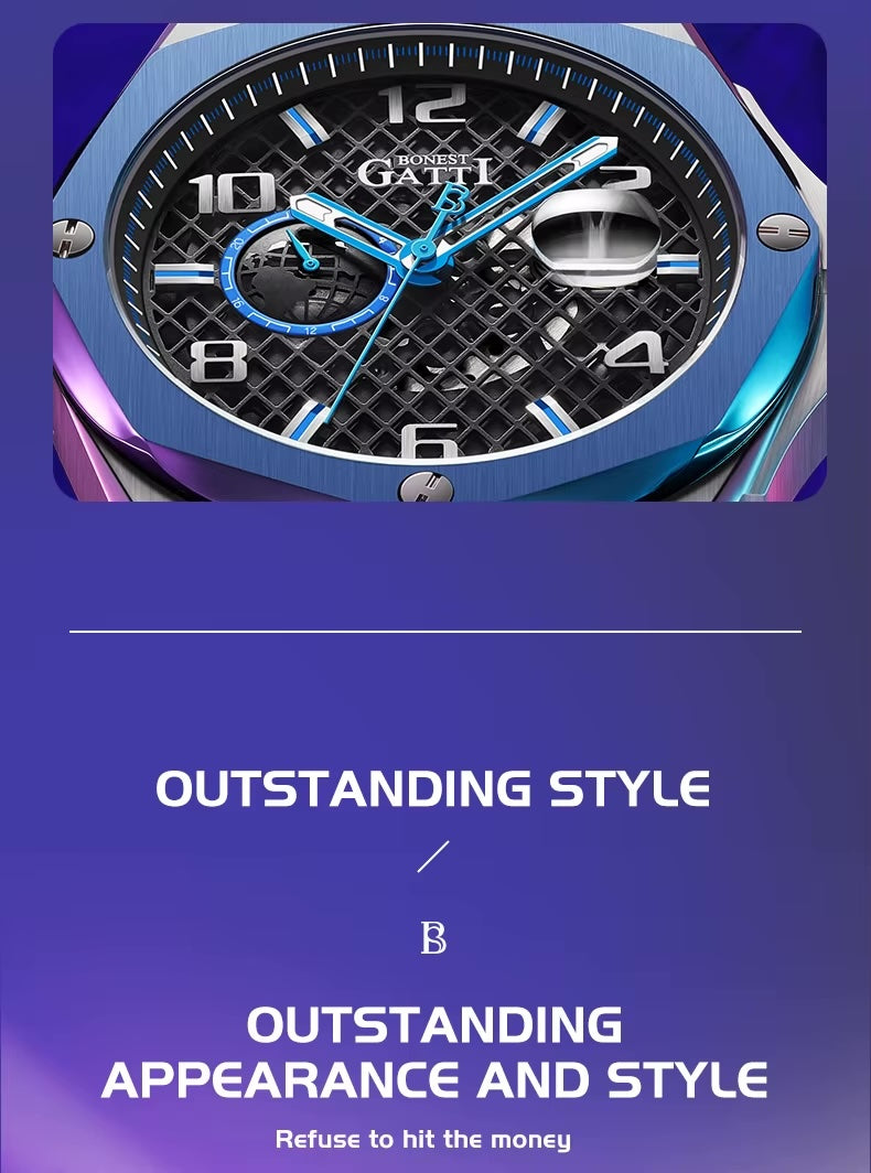 BONEST Gatti Obsidian - GATTI 10 - Automatic Watch