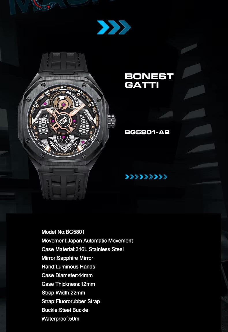 BONEST Gatti Aurum - GATTI 005 Automatic Watch